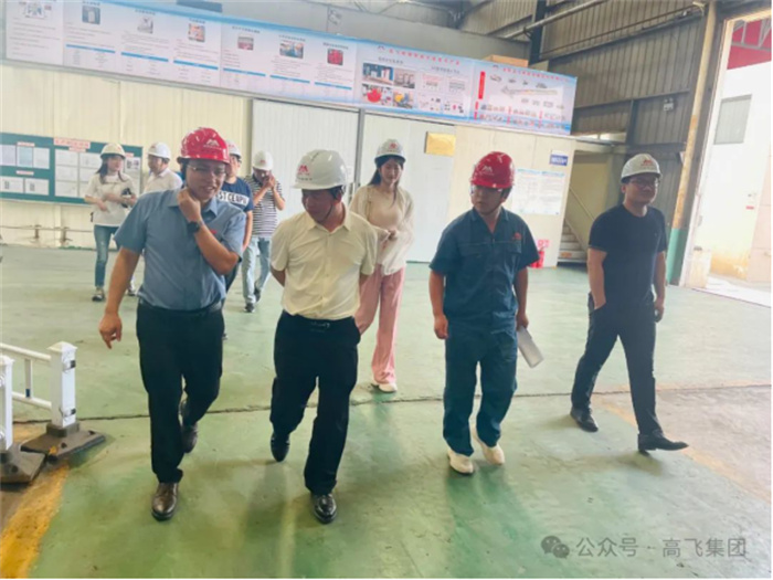 熱烈歡迎河南省應急管理廳一級巡視員孫兆賢等領(lǐng)導一行蒞臨高飛股份